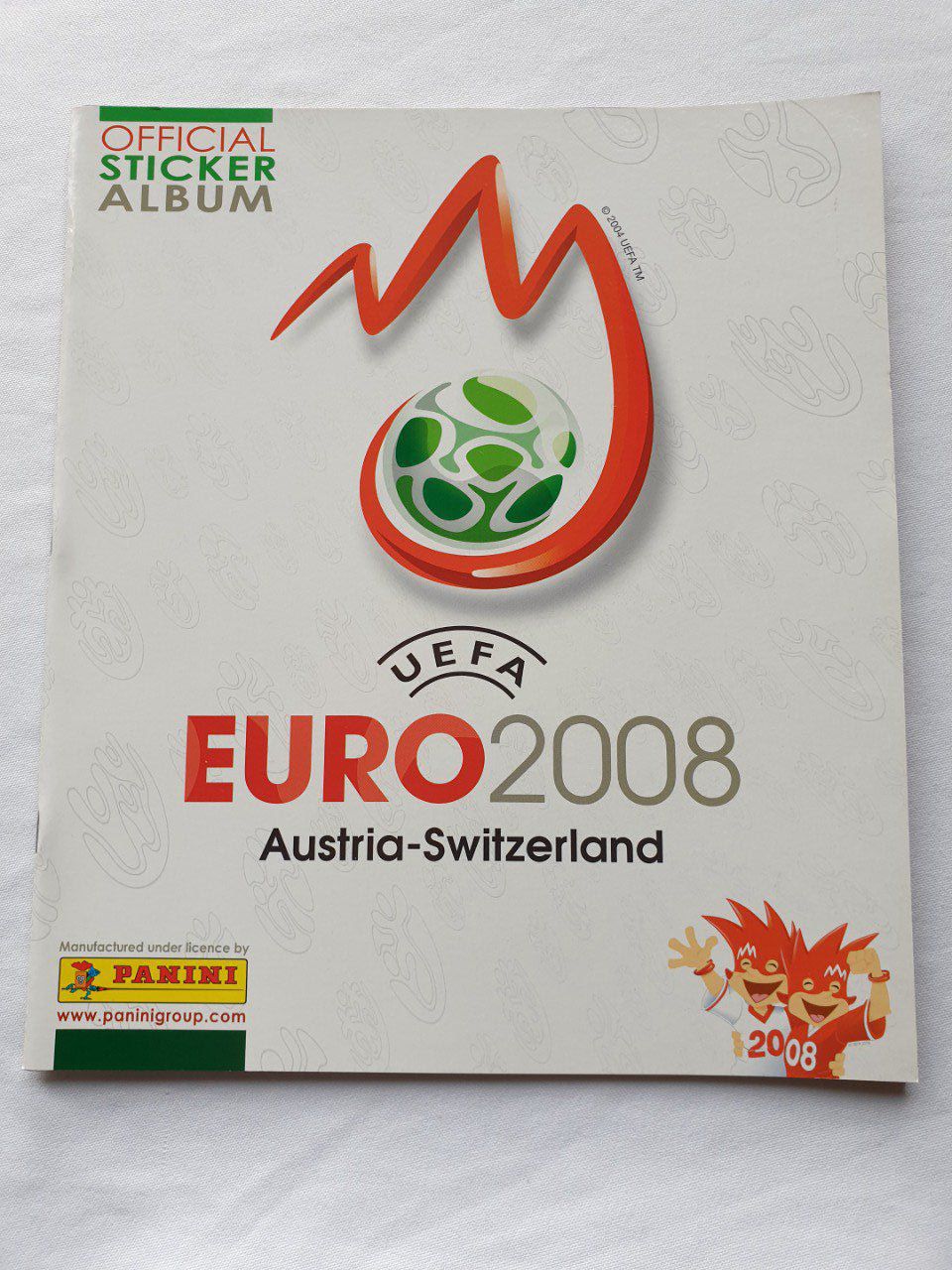 Panini Album vide Euro 2008 Europe