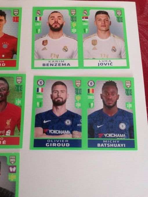 Panini 40 différent année Fifa star rookie