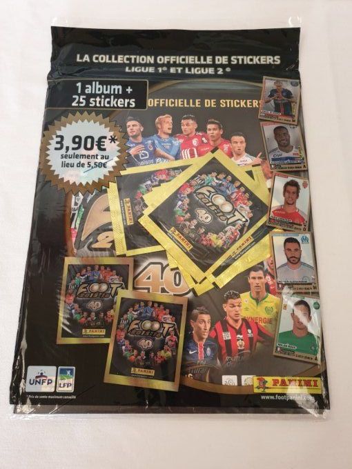 Panini Foot 2023 Ligue 1 Stickers - Album + Boîte de 50 pochettes