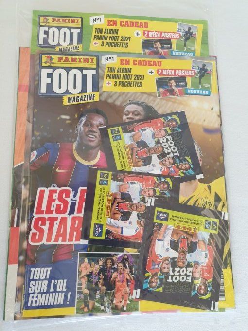 Panini Starter Pack Foot 2021 - 1 albums+ 5pochettes+2mega poster