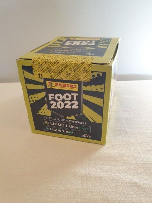 Panini Foot 2022 championnat de France box display 50 pochettes