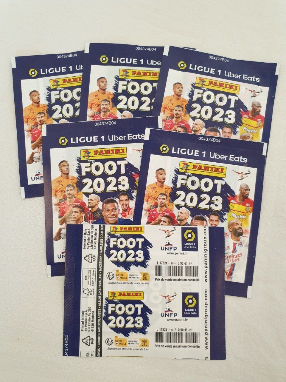 Panini Foot 2023 championnat de France par pochettes +extra code