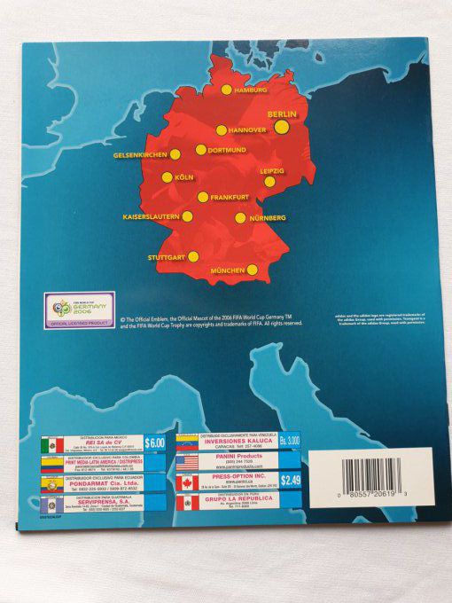 Panini Album vide Germany 2006 version sud Amerique