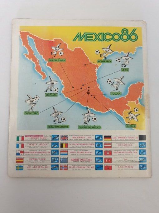 Panini mexico 1986 album complet coller