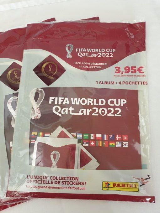 Panini Fifa world cup Qatar 2022  Starter Pack  version Française 4P