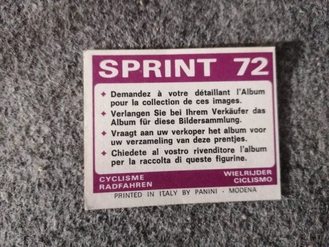 Panini Sprint 1972 choix images dans la liste