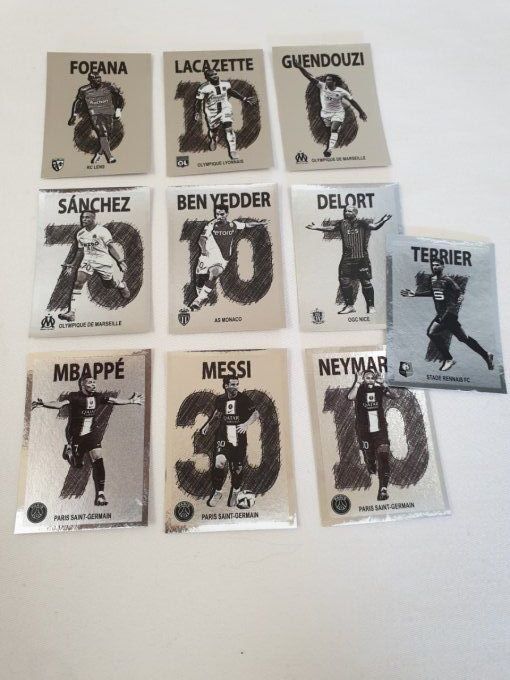 Panini Foot 2023 lot 10 sticker art crack 