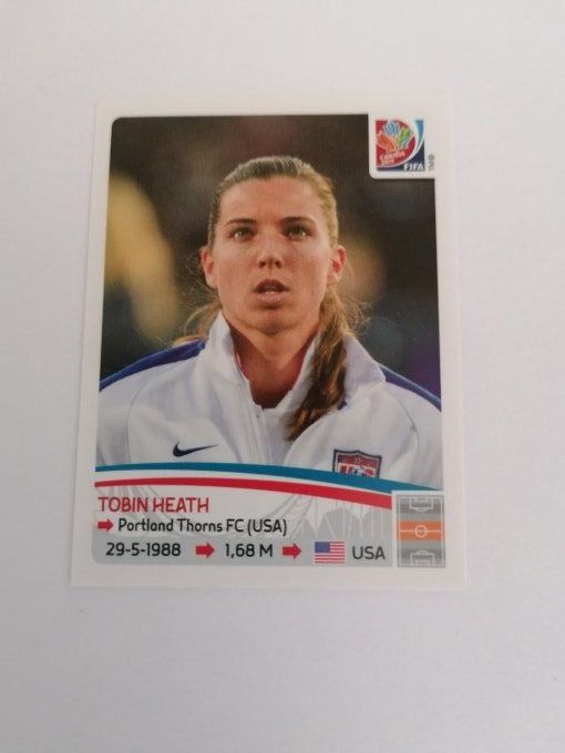 panini women 2015 tobin heath n°260
