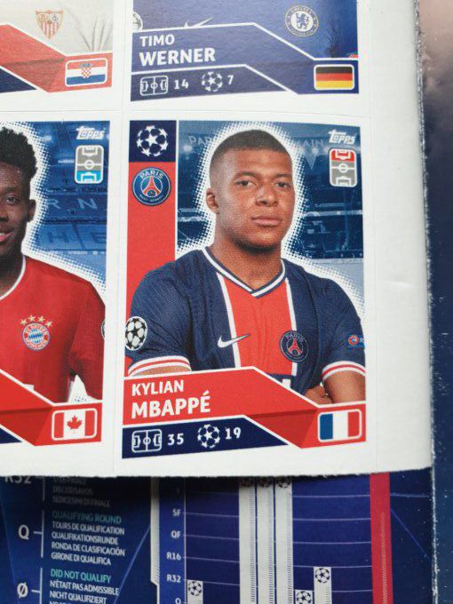 Topps Champions League 2020/2021 Album vide avec Mbapee sticker Free