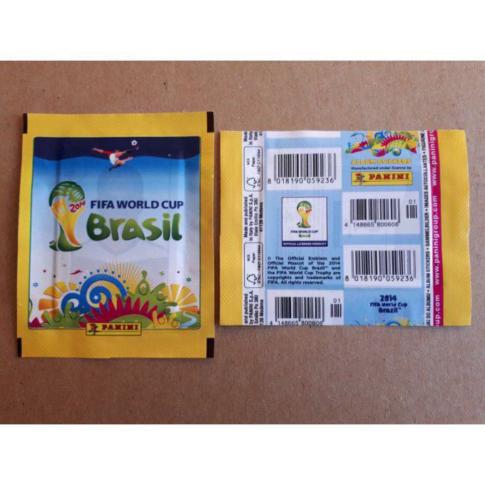 Panini Brazil 2014 par pochettes jaune horizontal