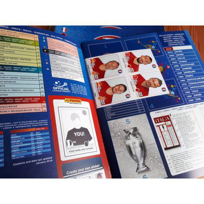 Panini Album vide Euro 2016 souple (D)