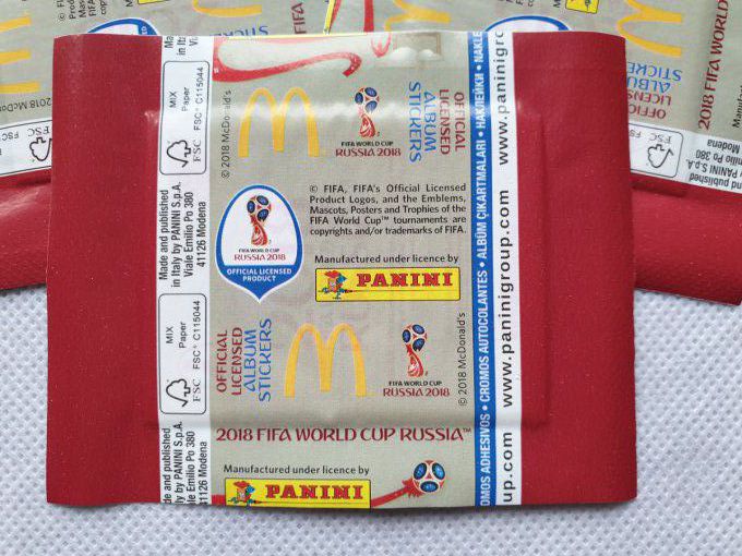 Russie 2018 Par Pochettes version Mac Donald Belge