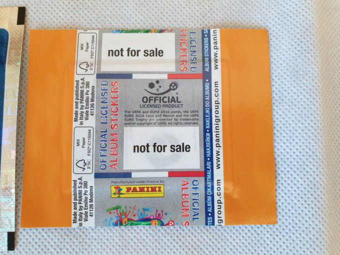 Panini Euro 2016 version ultra rare Continental par pochettes