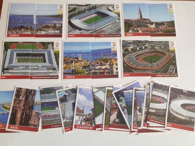 Serie complète des 16 Stades EURO 2008