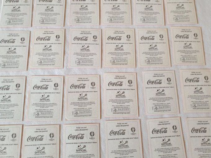 Panini Spécial Stickers 24 joueurs coca cola pour Euro 2016