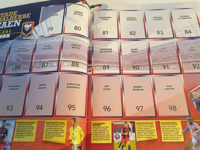 Panini album vide Foot 2017-2018