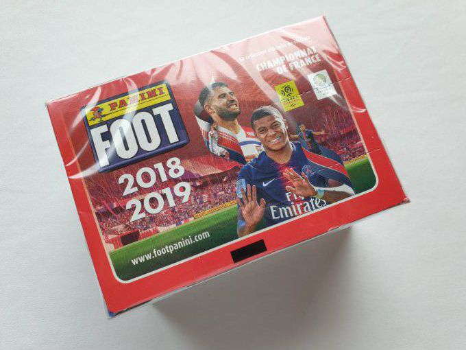 Panini Foot 2018-2019 championnat de France Box 100 pochettes