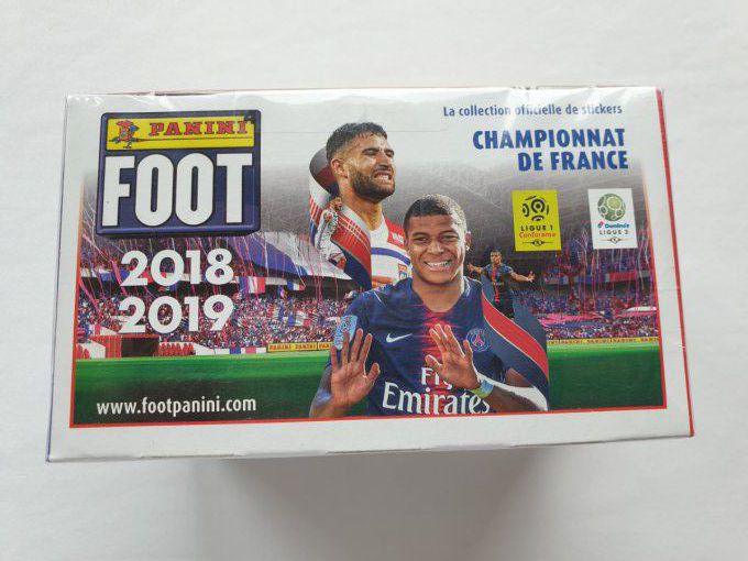 Panini Foot 2018-2019 championnat de France Box 100 pochettes