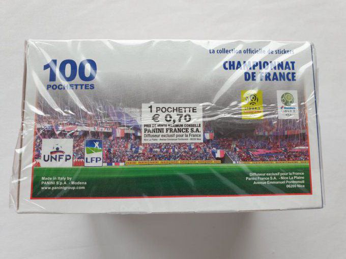 Panini Foot 2018-2019 championnat de France Box 100 pochettes