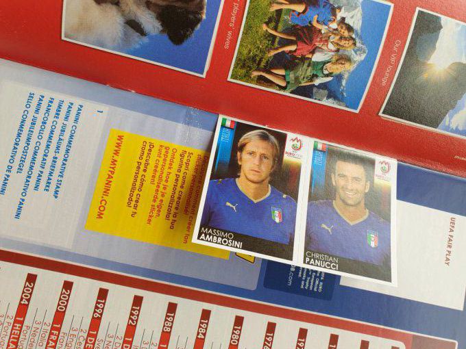 Panini Album vide Euro 2008 Europe