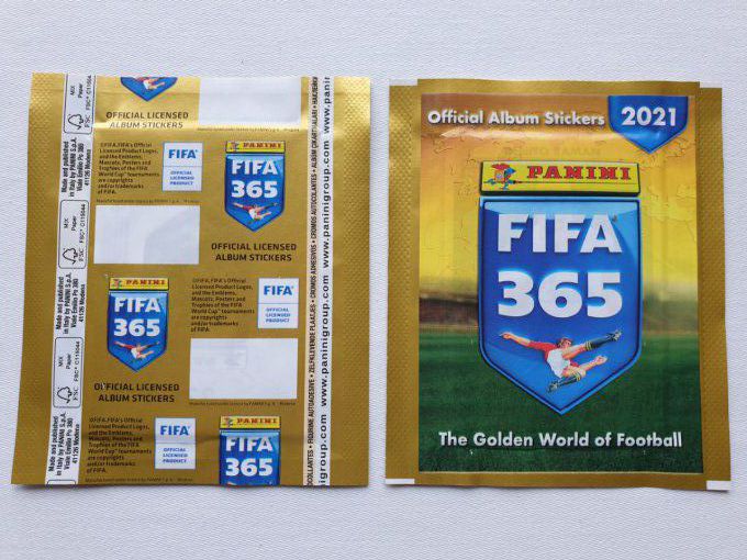 Panini Fifa 365 2021  par pochette sans code bar