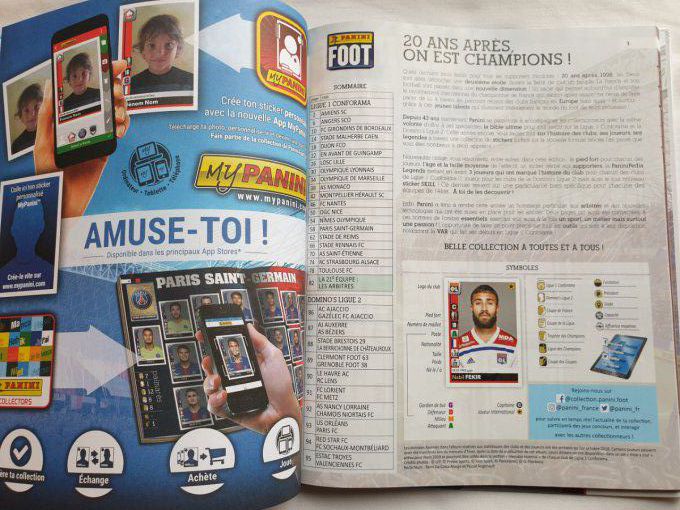 Panini album vide Foot 2018-2019 Cartonner