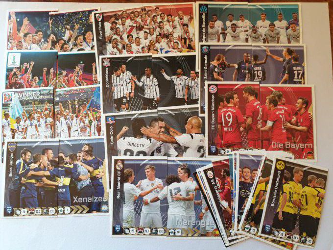 Panini Fifa 365 2016 Lot de 62 sticker photo équipe