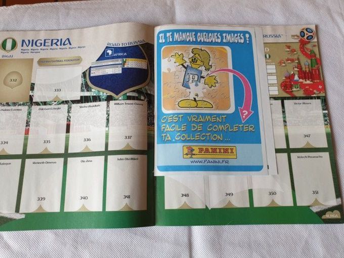 Panini Album vide Russie 2018 souple version  France