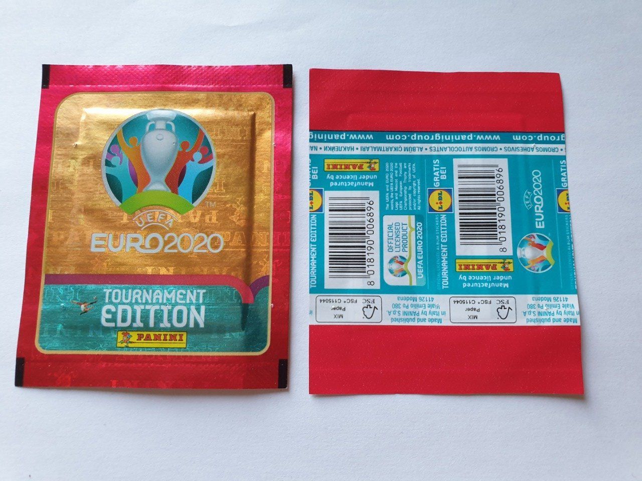 Panini Euro 2020 Tournament version LIDL  par pochettes