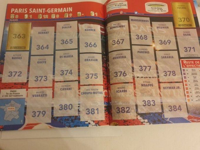 Panini Foot 2019-2020 set complet+set de transfer