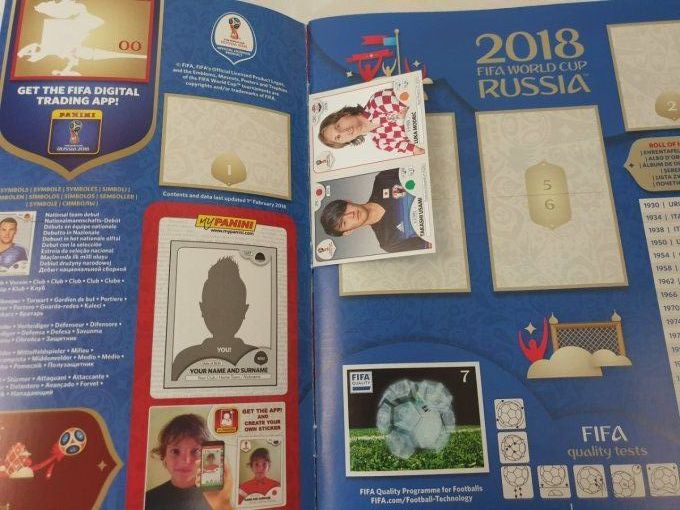 Panini Album vide Russie 2018 souple version autriche