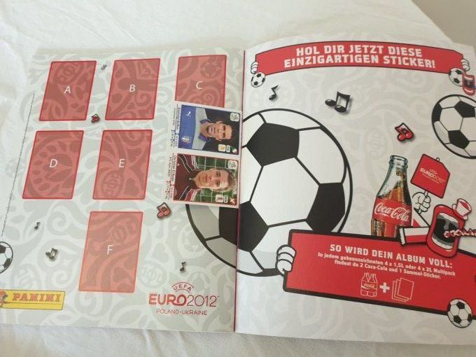 Panini Album vide Euro 2012 europe +sticker Buffon