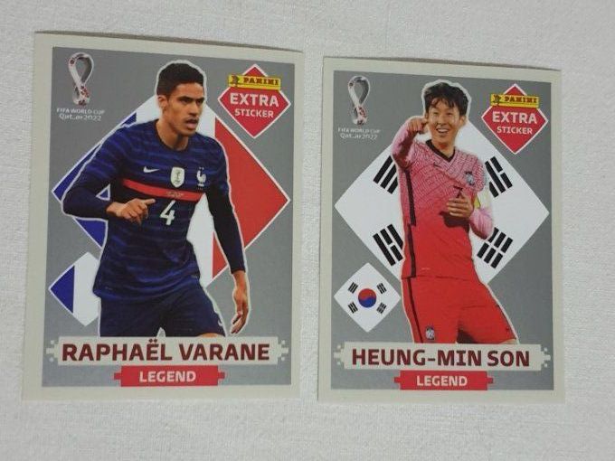 Panini qatar 2022 extra sticker  legend rookie a la pièce