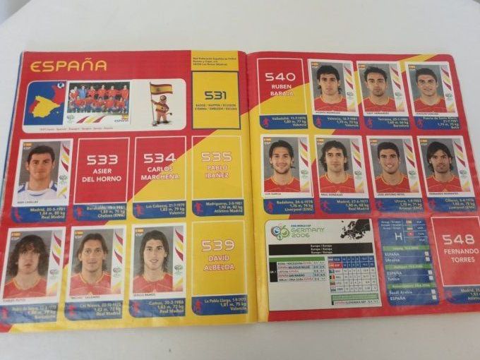 Panini album incomplet germany 2006