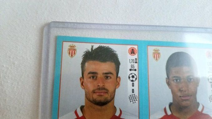 panini sticker mbappe monaco foot 2016