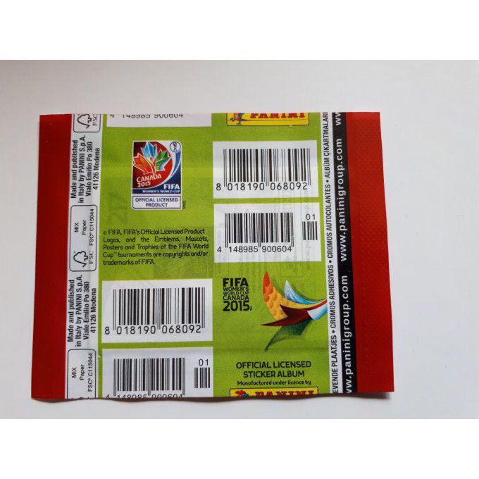 Panini women canada 2015- 4codes bare