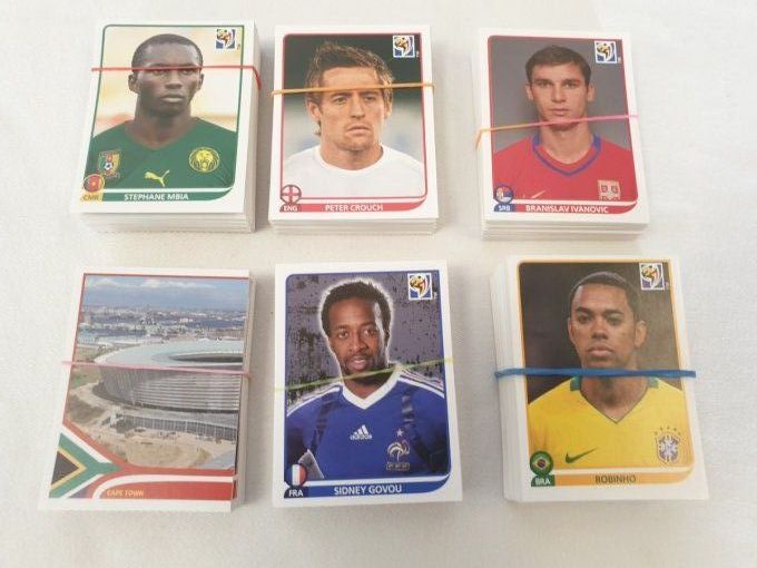 Panini Africa 2010 lot de 450 stickers neuf