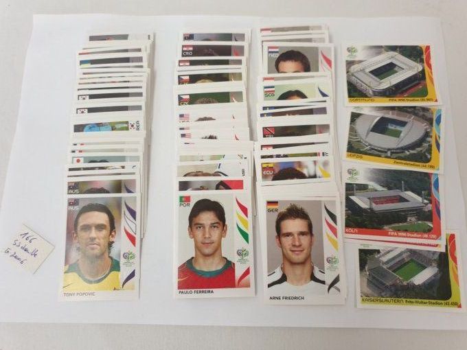 Panini germany 2006 lot de 166 images