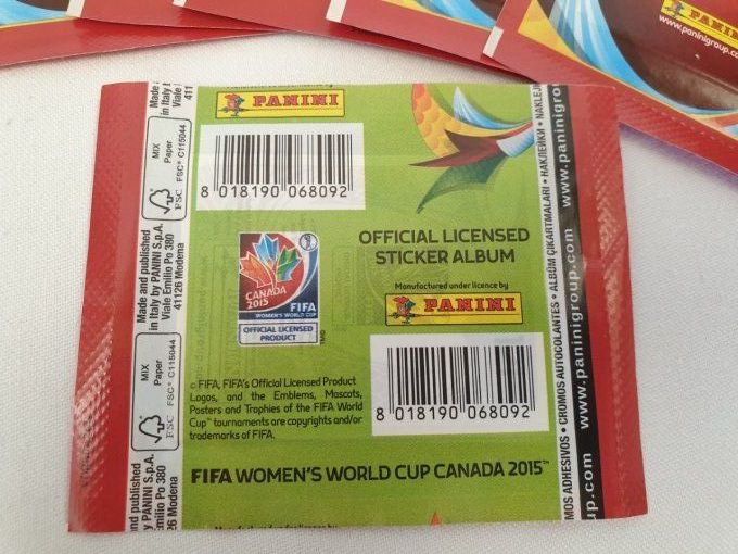 Panini women canada 2015- 2codes bar