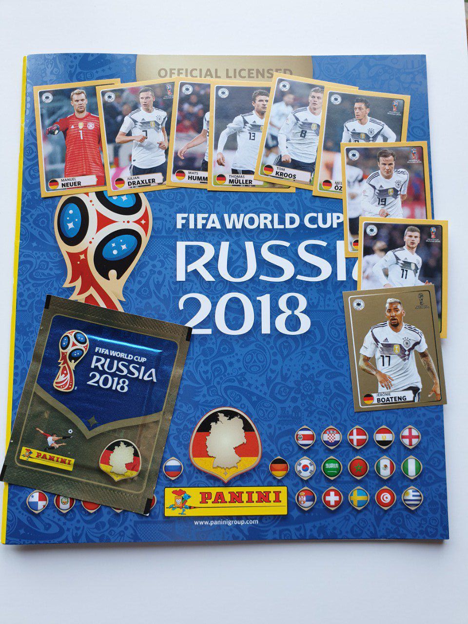 Panini Album vide allemand Russie 2018 +sticker poster mac donald