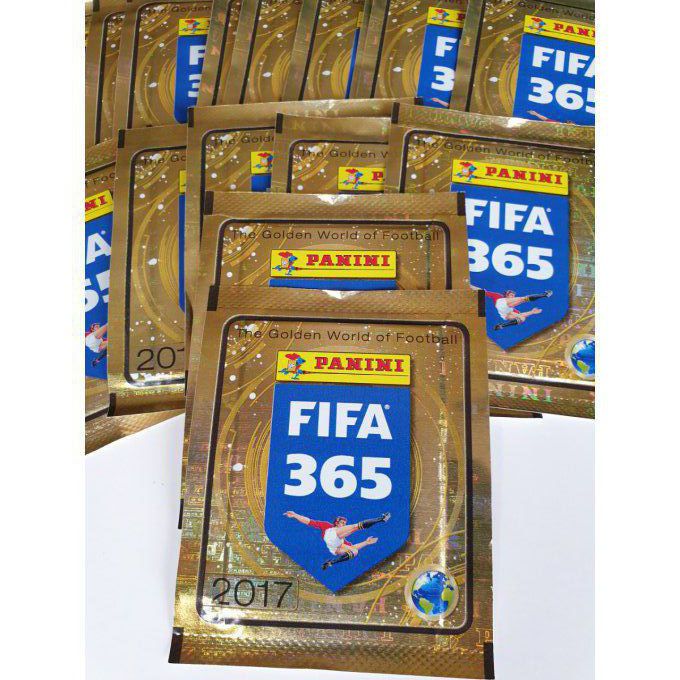 Panini Fifa 365 saison 2017 par pochette dos blanc