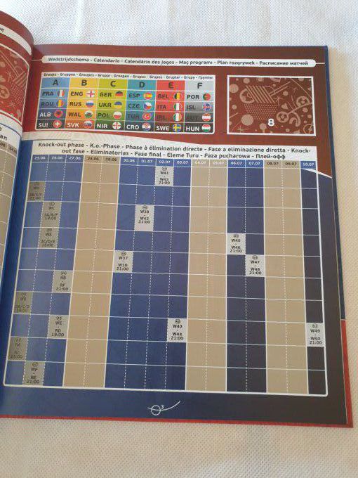 Panini Album vide Euro 2016 Hard Cover (D)