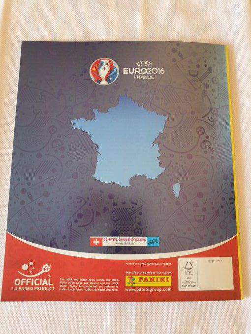 Panini Album vide Euro 2016 Star Edition Suisse