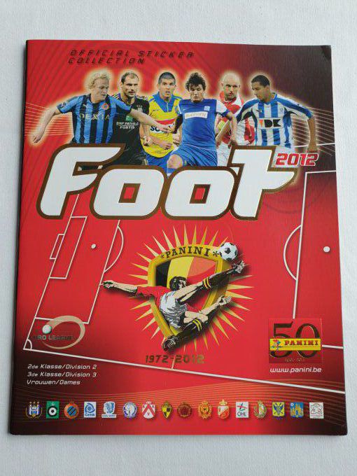 Panini album vide championnat Belge Football 2012 