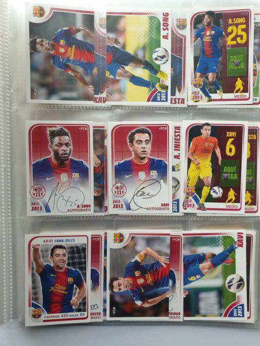 Lot complet 210 images FC Barcelona 2012-2013 no album