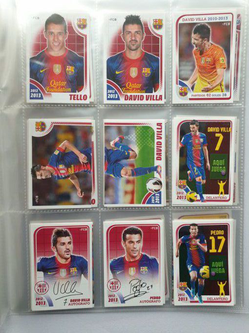 Lot complet 210 images FC Barcelona 2012-2013 no album