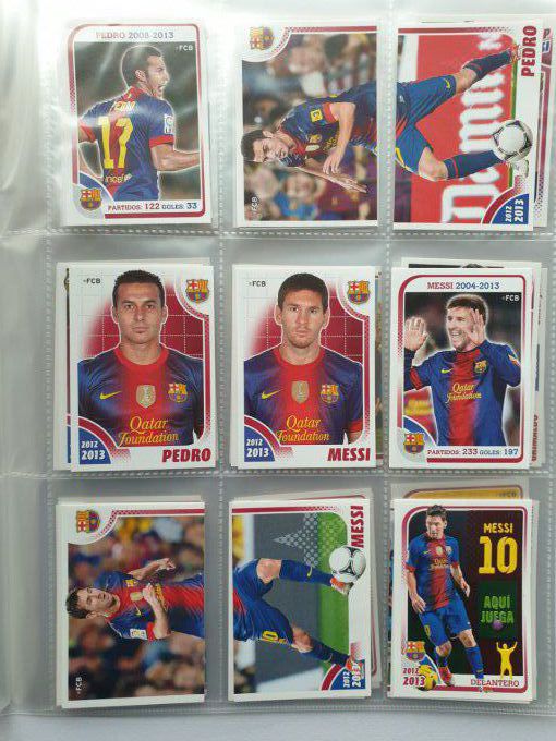 Lot complet 210 images FC Barcelona 2012-2013 no album