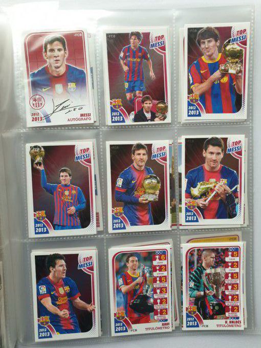 Lot complet 210 images FC Barcelona 2012-2013 no album