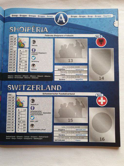 Panini Album vide Euro 2016 France +  sticker extra coca cola Français