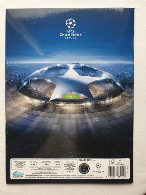 Topps Champions League 2015/2016 album vide